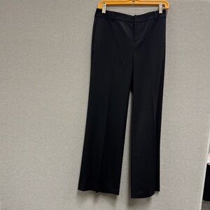 Lauren Ralph Lauren Black Wide Leg Pleated Trouser Slacks - Size Petite 2